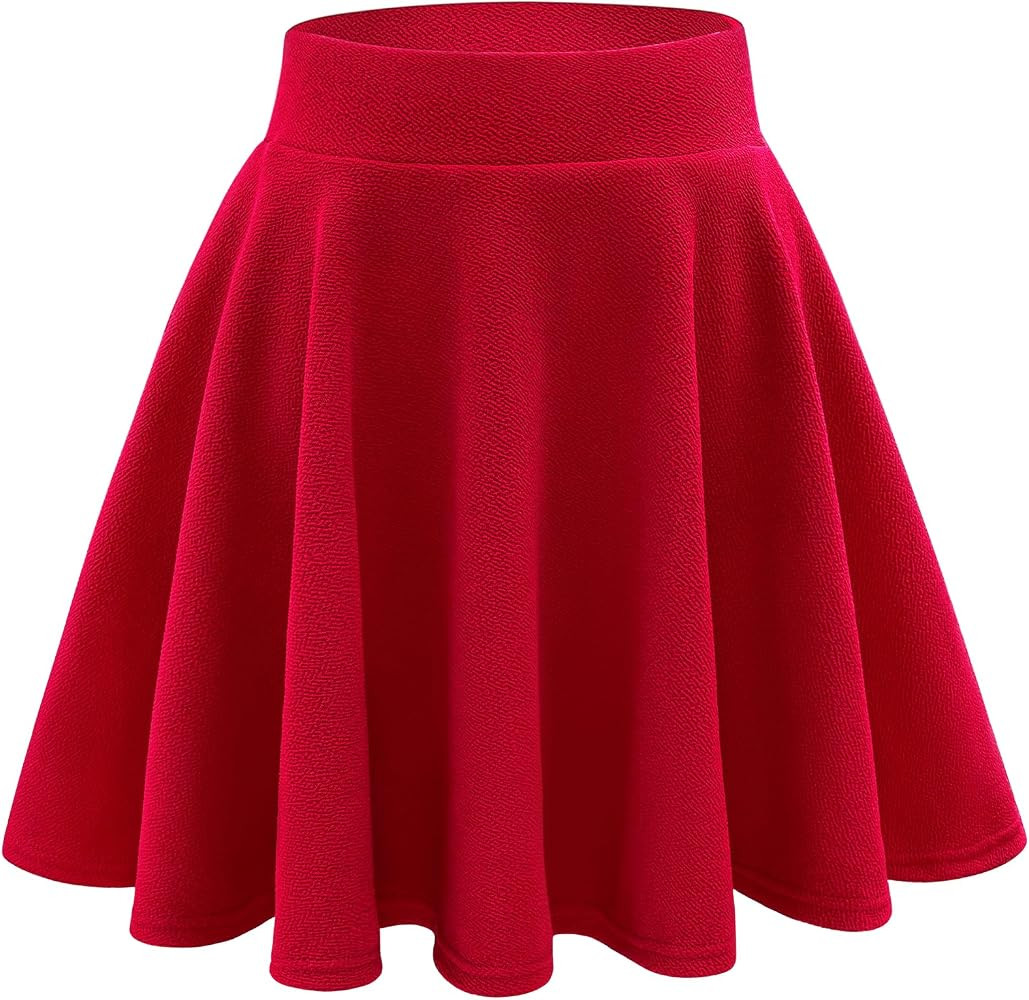 Stelle Women's Casual Skort with Shorts Basic Versatile Stretchy Flared Pleated Skater Mini Skirt... | Amazon (US)