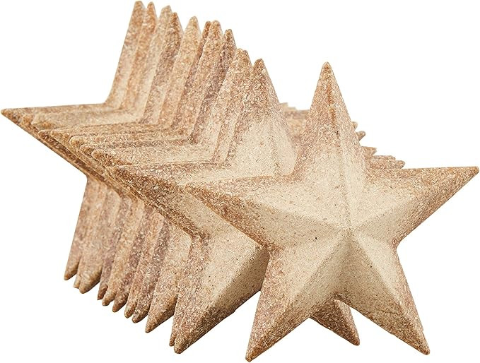 Wooden Stars for Crafts, Star Cutouts (2.9 x 2.9 x 0.5 In, 12 Pieces) | Amazon (US)