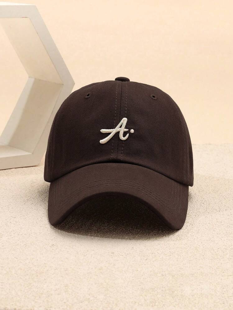 1 Pieza De Gorra De Béisbol Grande Para Mujeres Con Bordado, Sombrero Casual Ajustable Para Exteriores Con Protección Solar, Adecuado Para Primavera Y Otoño, Sombrero De Sol Para Hombres De Estilo Y2K Para Viajes, Vacaciones En La Playa, Sombrero Juvenil | SHEIN