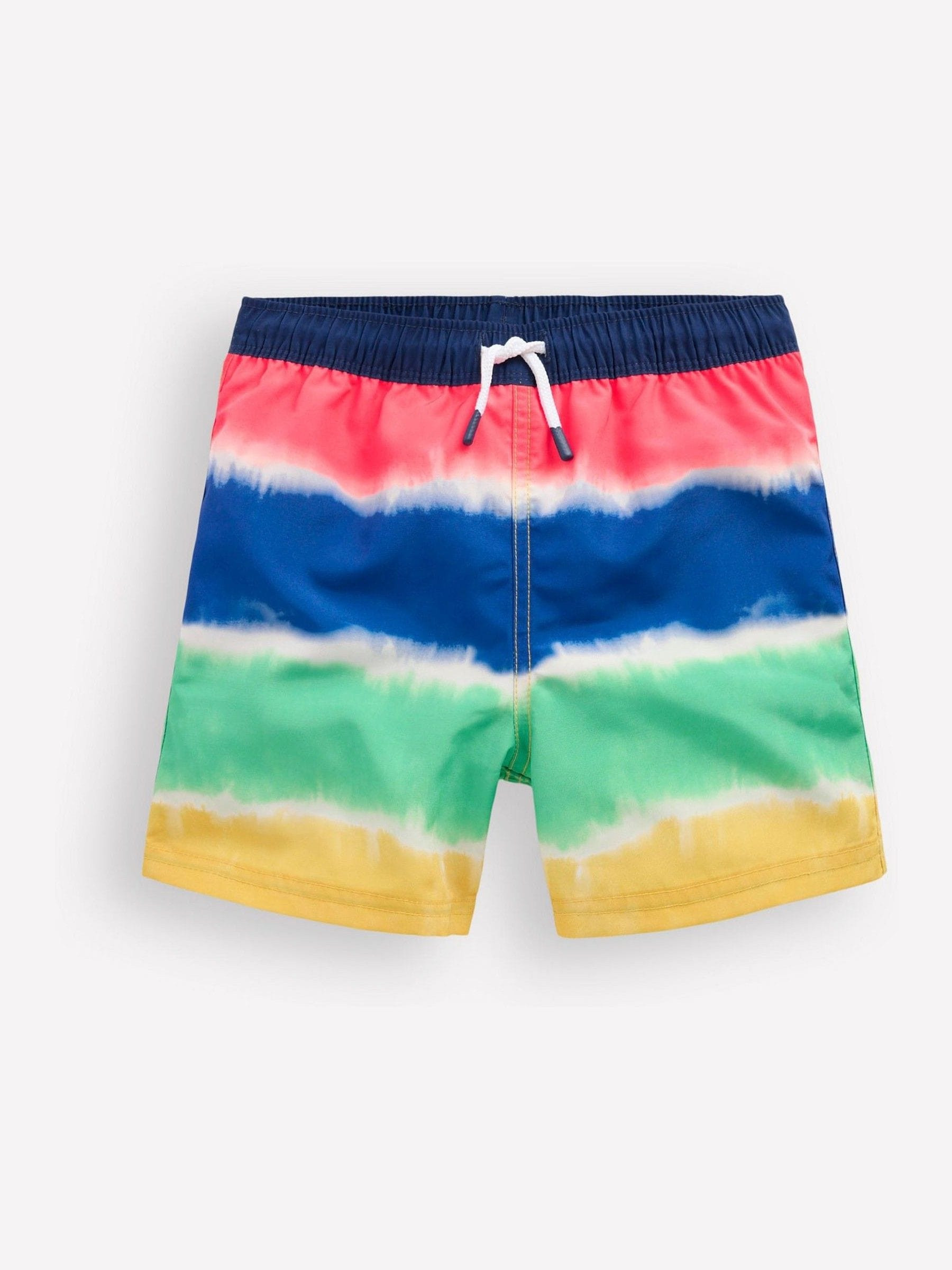 Boden Boden Blue Rainbow Tie Dye Swim Shorts | Next US