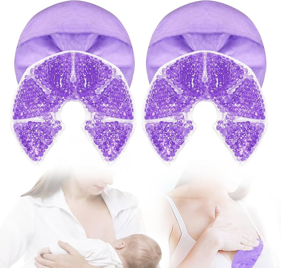 Amazon.com : Hot Cold Gel Bead Breast Therapy Pack,Breast Ice Packs for Breastfeeding,Relief for ... | Amazon (US)