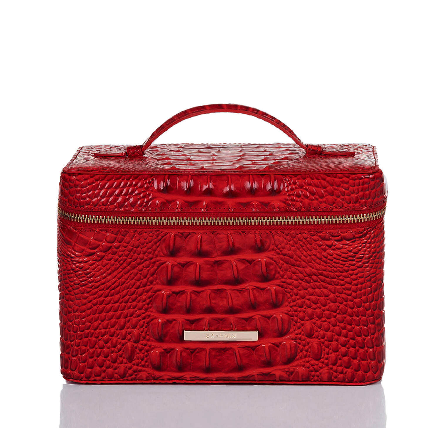 Charmaine Leather Cosmetic Case | Carnation  | BRAHMIN | Brahmin