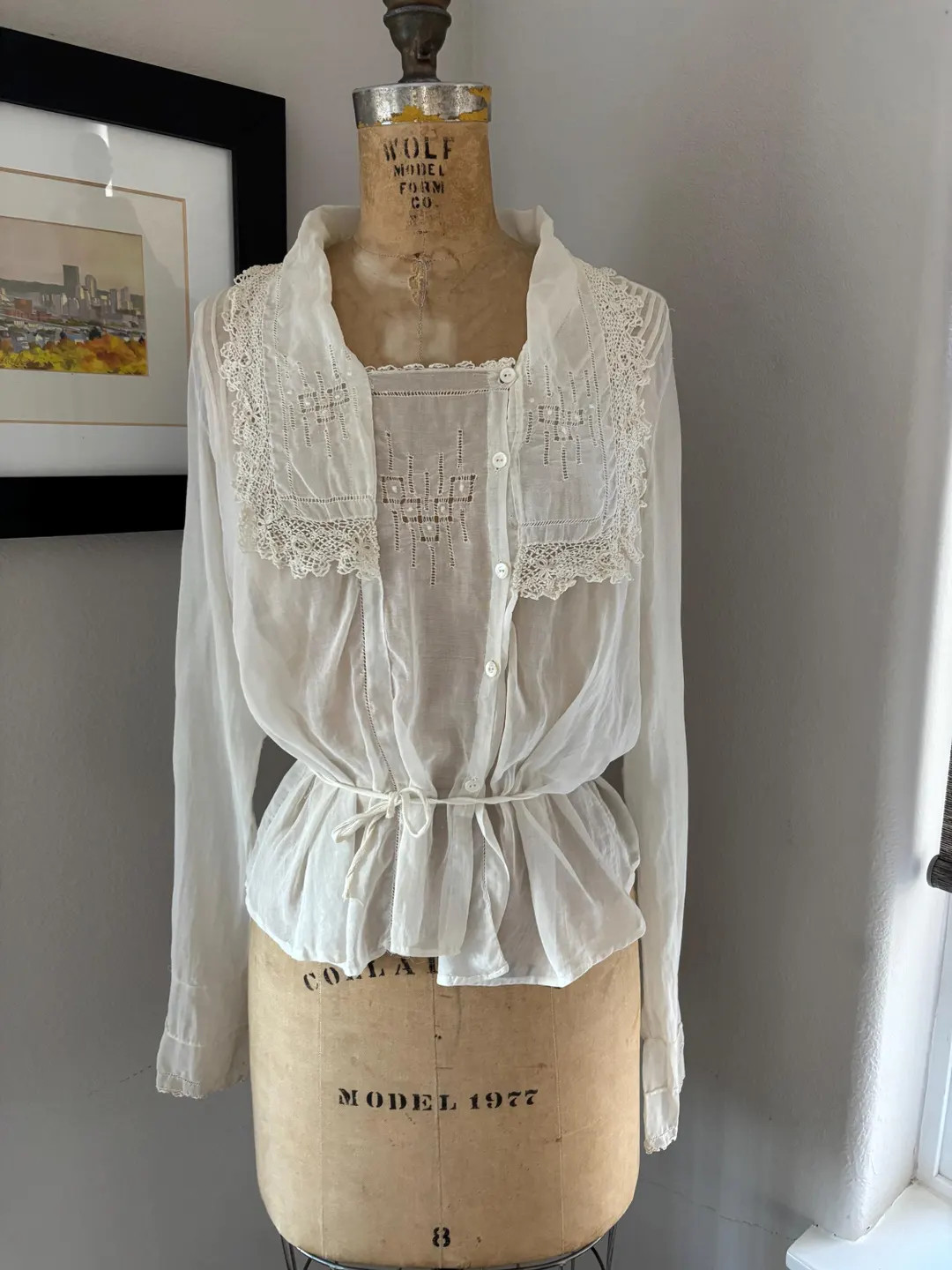 Antique Edwardian Era Cotton Lawn Shirtwaist Blouse - Etsy Canada | Etsy (US)