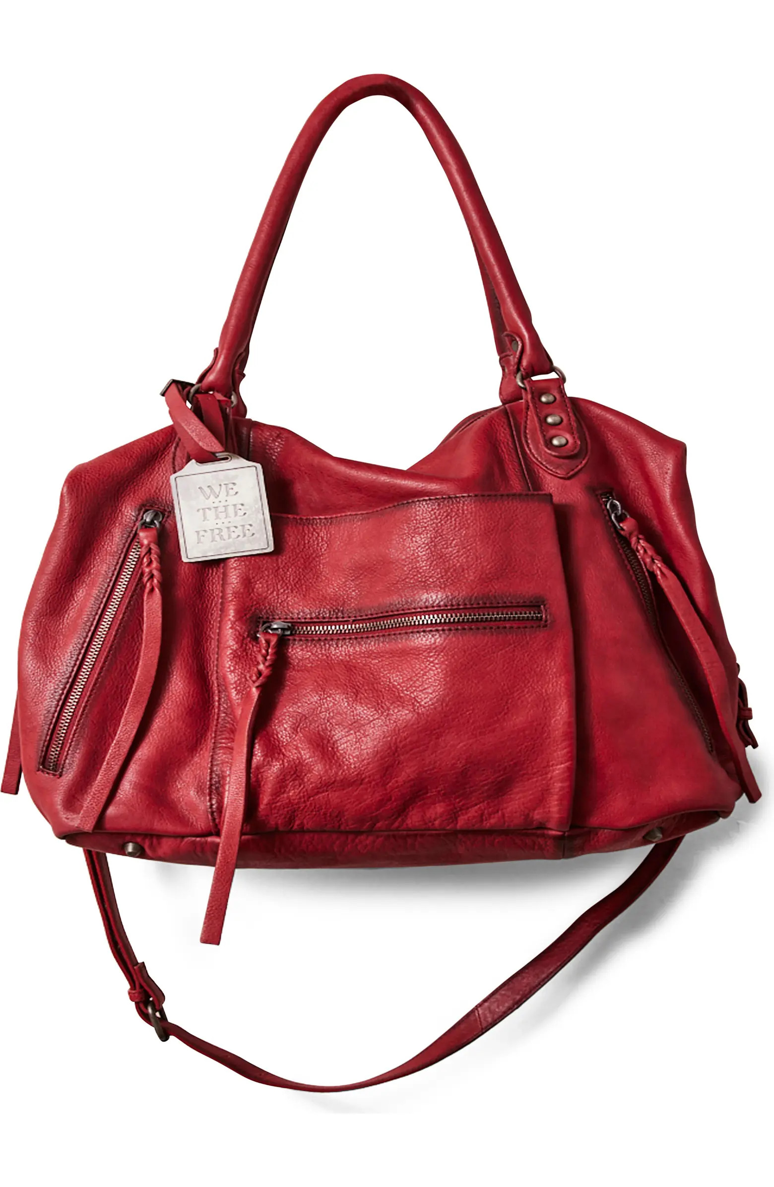 We The Free Emerson Lambskin Leather Tote | Nordstrom