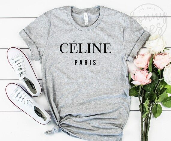 Celine Paris T-shirt French Shirt Paris Shirt Celine Shirt | Etsy | Etsy (US)