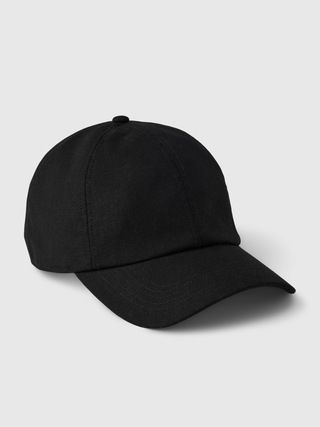 Linen-Cotton Baseball Hat | Gap (US)