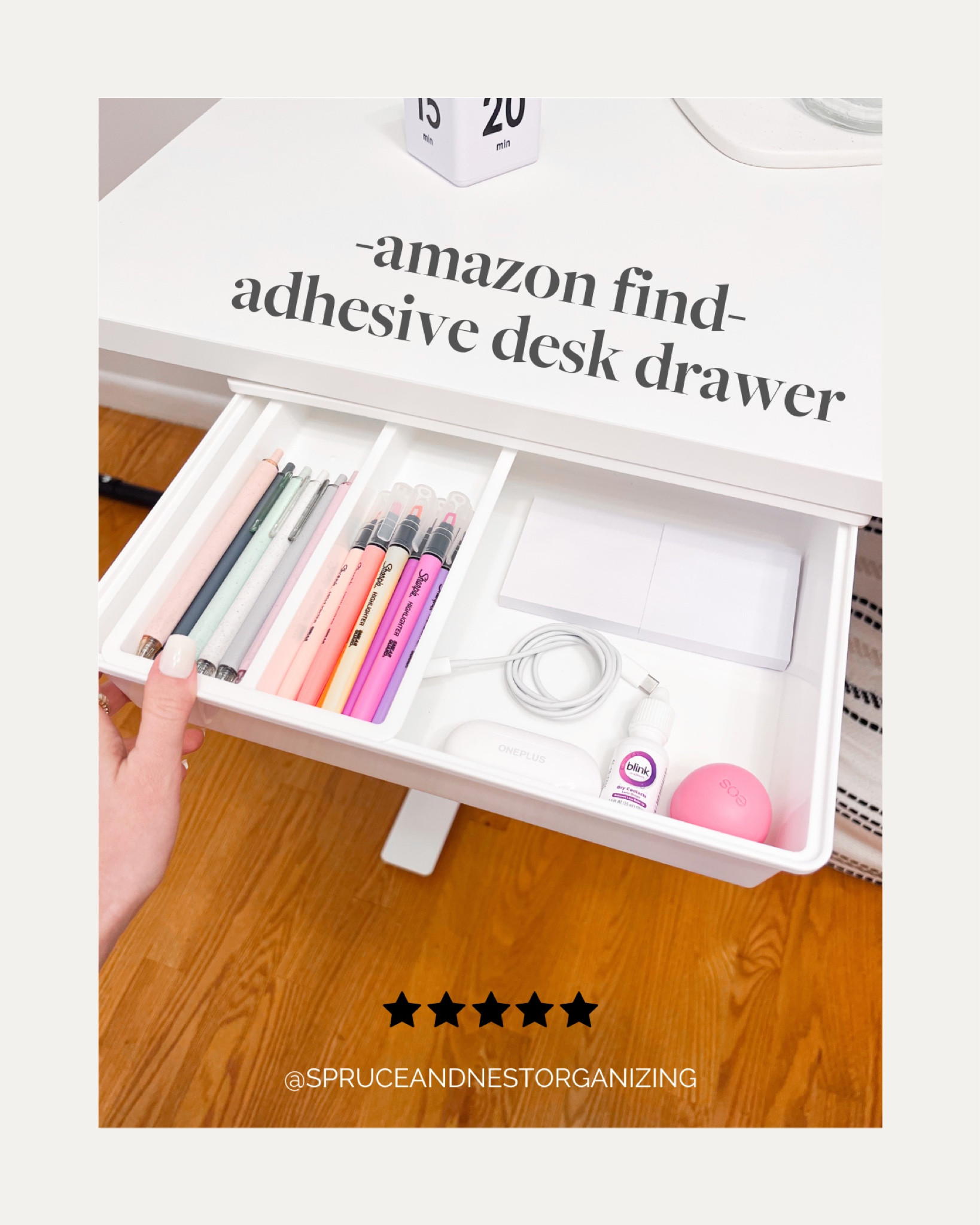 Amazon find, Amazon must-have, desk organization, office organization, home office, adhesive desk drawer, office must-have, storage and organization

#LTKhome #LTKunder50 #LTKFind