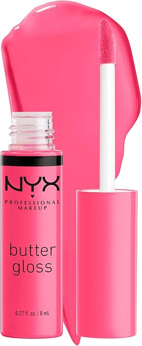 NYX PROFESSIONAL MAKEUP Butter Gloss, Non-Sticky Lip Gloss - Peaches & Cream (Pink Coral) | Amazon (US)