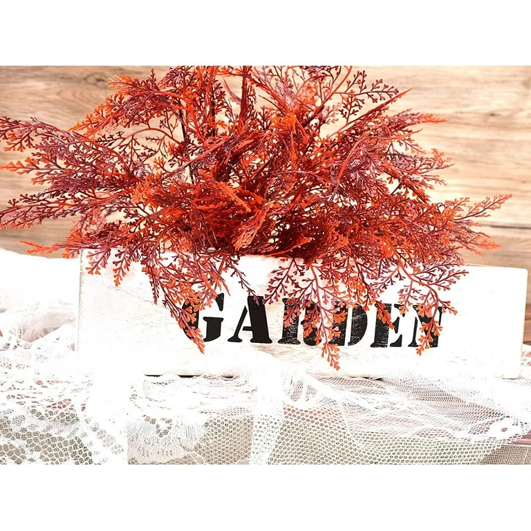 4 Bundles Artificial Flower Flat Fern Fall Shrubs Fern Plants Fall Stems Fake Grasses Greenery fo... | Walmart (US)