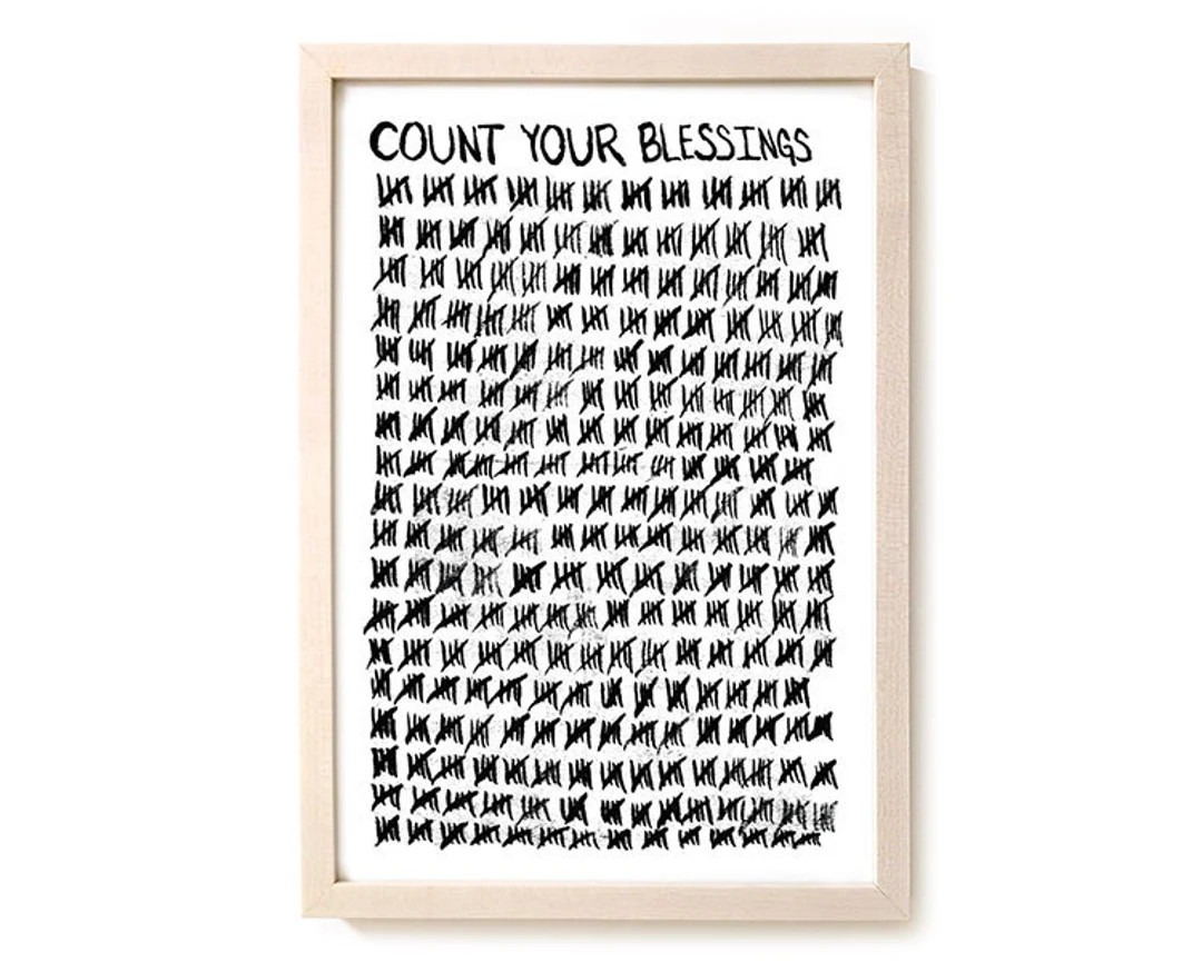 Count Your Blessings Art Print - Etsy | Etsy (US)