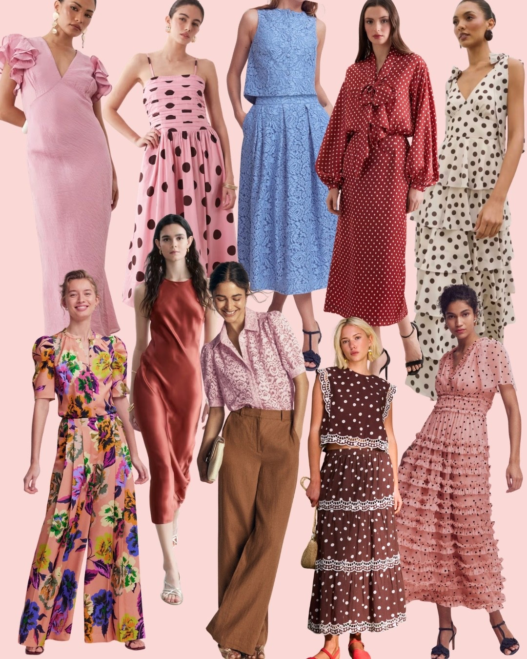 Polka Dots, Spitze,
Blumenprint - ich kann mich bisher nicht entscheiden, welches Outfit ich zur Hochzeit meiner Freundin anziehen soll… 
#weddingguest #weddingguestdress #jumpsuit #dress #hochzeitsgast

#LTKdeutschland #LTKwedding #LTKsummer