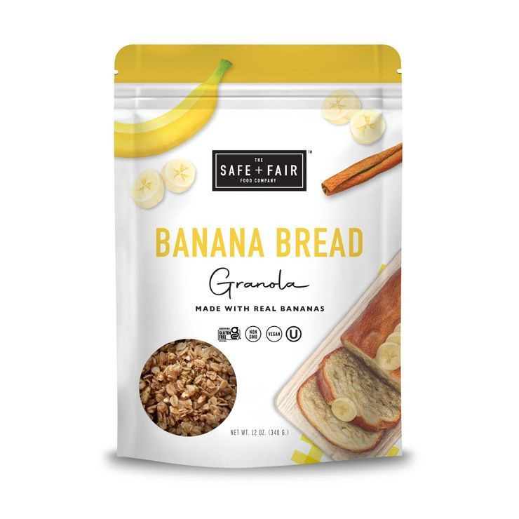 Safe + Fair Banana Bread Granola - 12oz | Target
