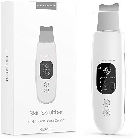 Liberex 4-in-1 Skin Scrubber - 4 Modes & 3 Gears Facial Spatula with LCD Display, Ion EMS Scraper... | Amazon (US)
