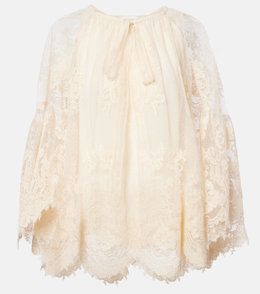 Hypnotic tie-neck floral lace blouse | Mytheresa (US/CA)