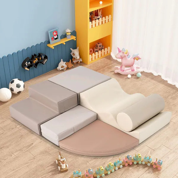 Soft Climb and Crawl Foam Playset 6 in 1 - Safe and Engaging Play Equipment | Bed Bath & Beyond