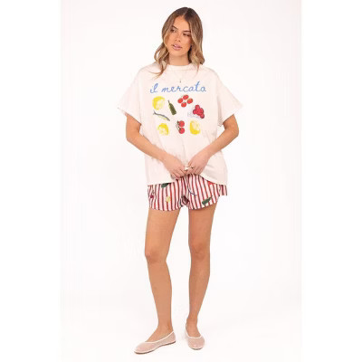 Petal and Pup Krystal Short Set - Red Stripe L | Target
