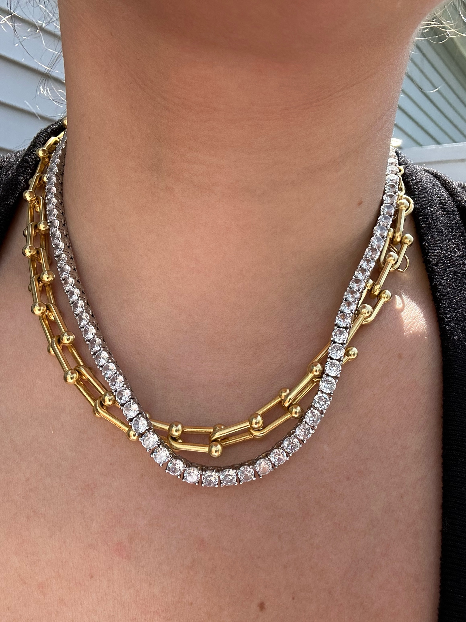 Fav necklace combo as of late. 