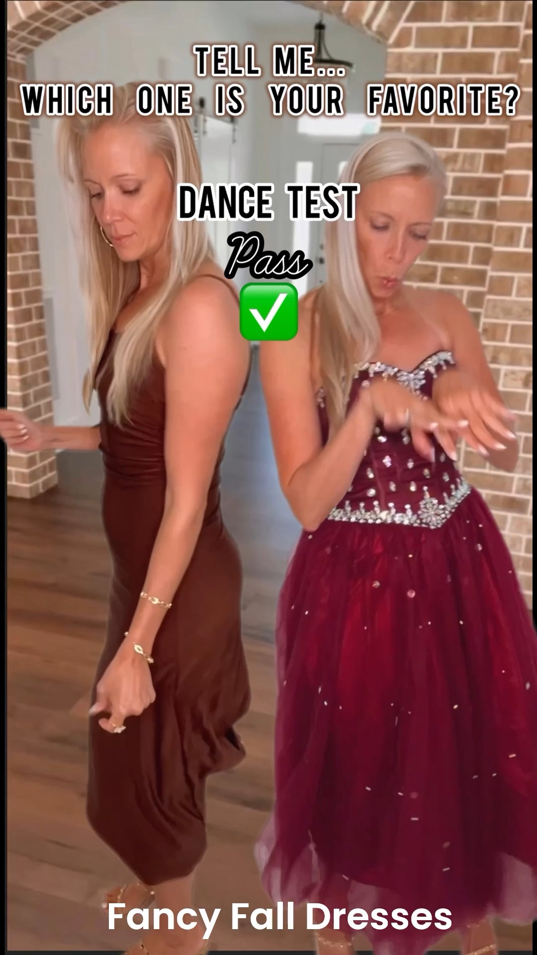 I like to do a dance test because that’s how you show up in pictures!  You want to make sure you look good in all the dancing angles… if you know what I mean💃🤪
Both of these Amazon 📦 dresses are under $50 and one is even under $20 😲🔥!
I am wearing a size 6 in the rhinestone ball gown 
And a size small in the stretchy brown tank dress. I really love how both dresses SHINE on the dance floor and make a statement whether it’s simple/classy or a total WOW dress.🤩
I could even see these dresses as perfect for a homecoming dress!  

What do you think?  Dress A or B? Please tell me in the comments! 

Amazon Under $50 

#LTKFindsUnder50 #LTKSeasonal #LTKParties