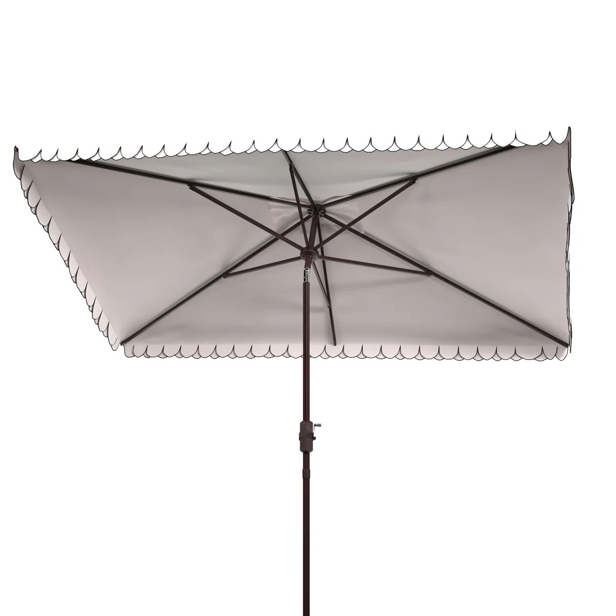 Lottie 118" Scalloped Rectangular Market Umbrella | Wayfair North America