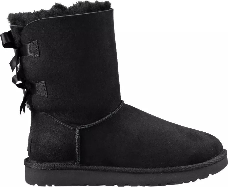 UGG Women's Bailey Bow II Winter Boots, Size: 6.0, Black | Dick's Sporting Goods