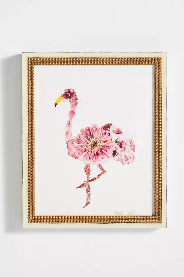 Floral Flamingo Wall Art | Anthropologie (US)
