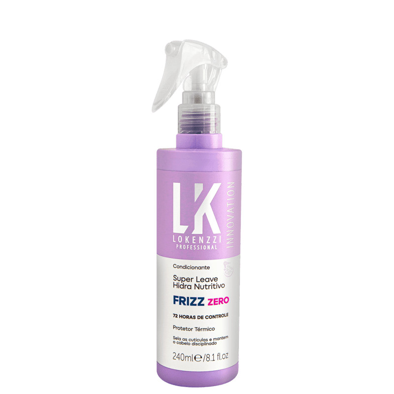 Frizz Zero Spray Condicionante Leave Hidra Nutritivo Lokenzzi 240ml Lançamento | Beleza Na Web (BR)