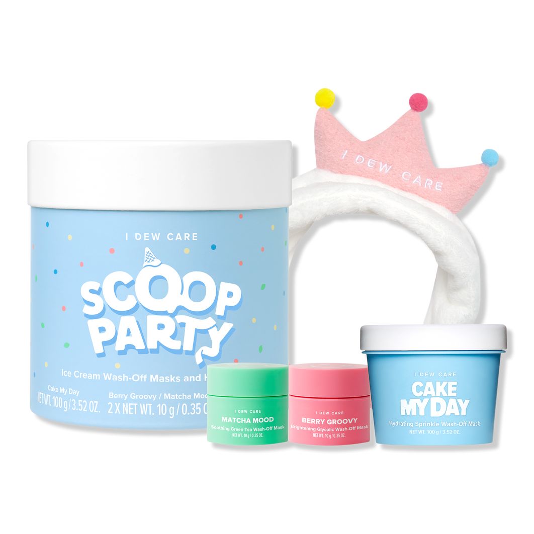 Scoop Party Wash-Off Masks & Headband Set | Ulta