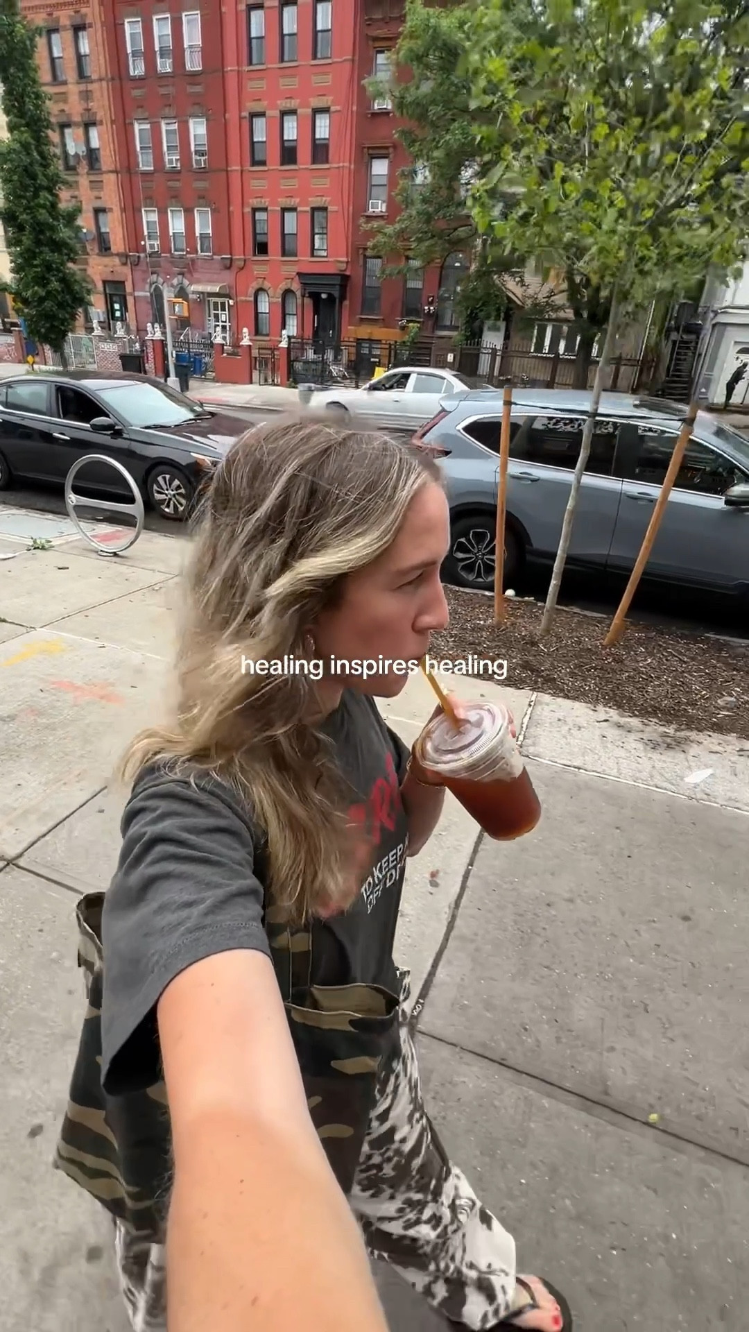 coffee run before a day of clients, and yes I see my clients with a graphic tee

S in the pants