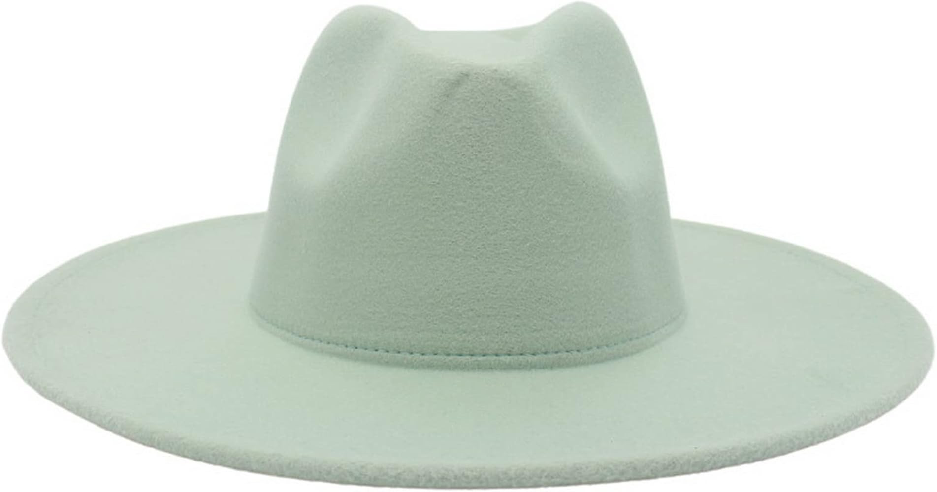 Faringoto Horse Hair Cowboy Rodeo Hat Wide Brim Dress Men Caps Felted Hat Panama Mint Green at Am... | Amazon (US)