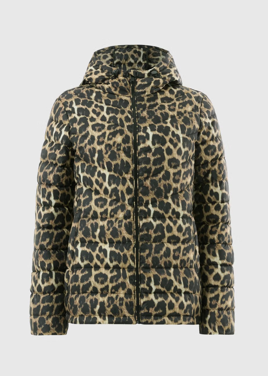 Brown Animal Print Lightweight Padded Jacket | Matalan (UK)