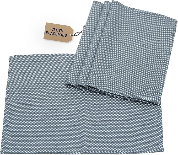 MEEMA Rustic Placemats 14x20 in | Sustainable Products Upcycled Denim and Cotton Cloth Placemats ... | Amazon (US)