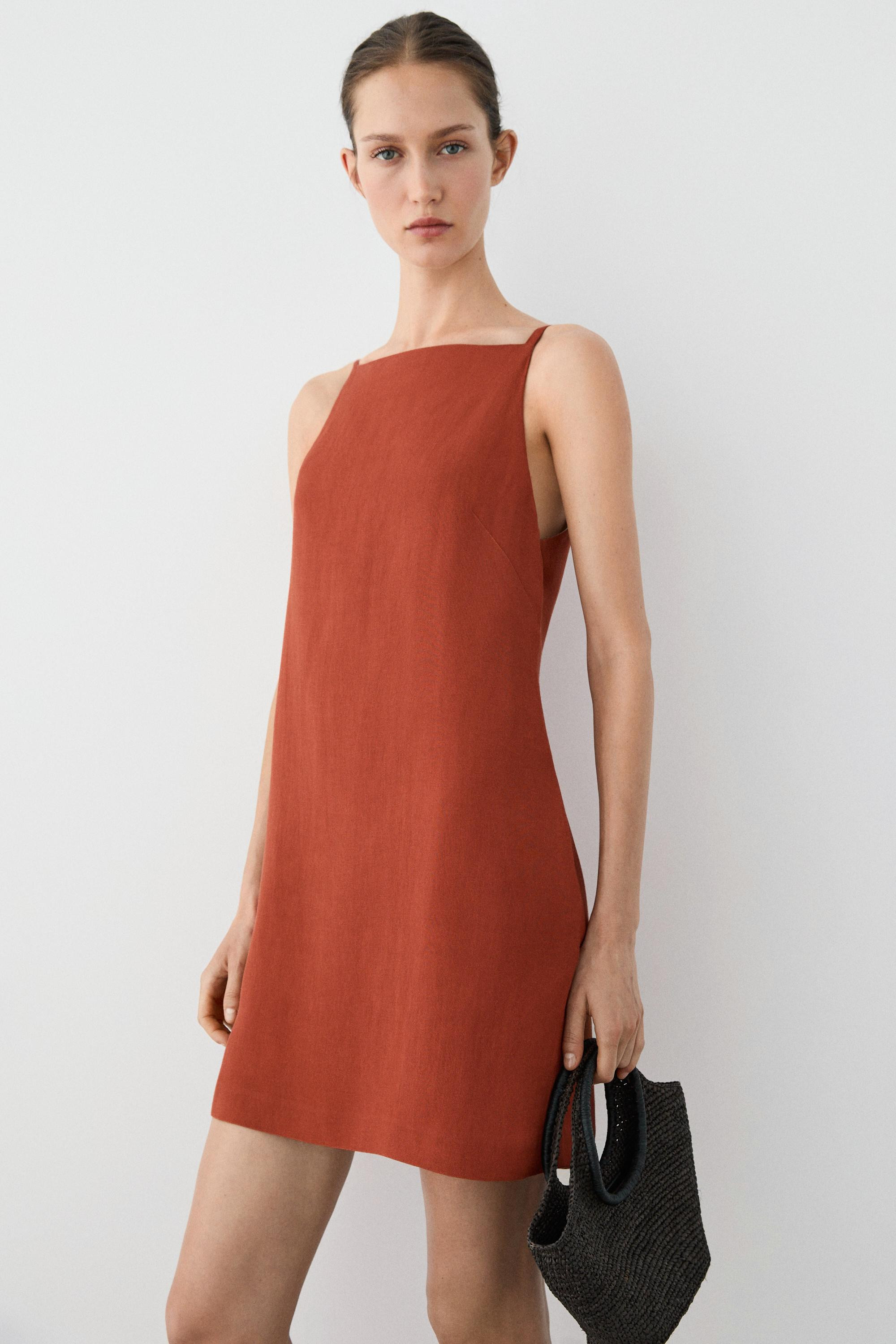 Strappy mini dress | Massimo Dutti US