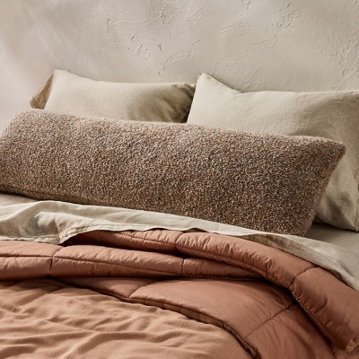 Textured Boucle Lumbar Decorative Throw Pillow Brown - Casaluna™ | Target