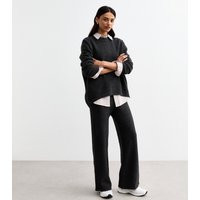 Women's Grey Oversized Knitted Jumper New Look | New Look (UK)