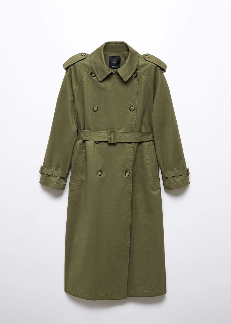 Cotton lapel trench -  Women | Mango USA | MANGO (US)