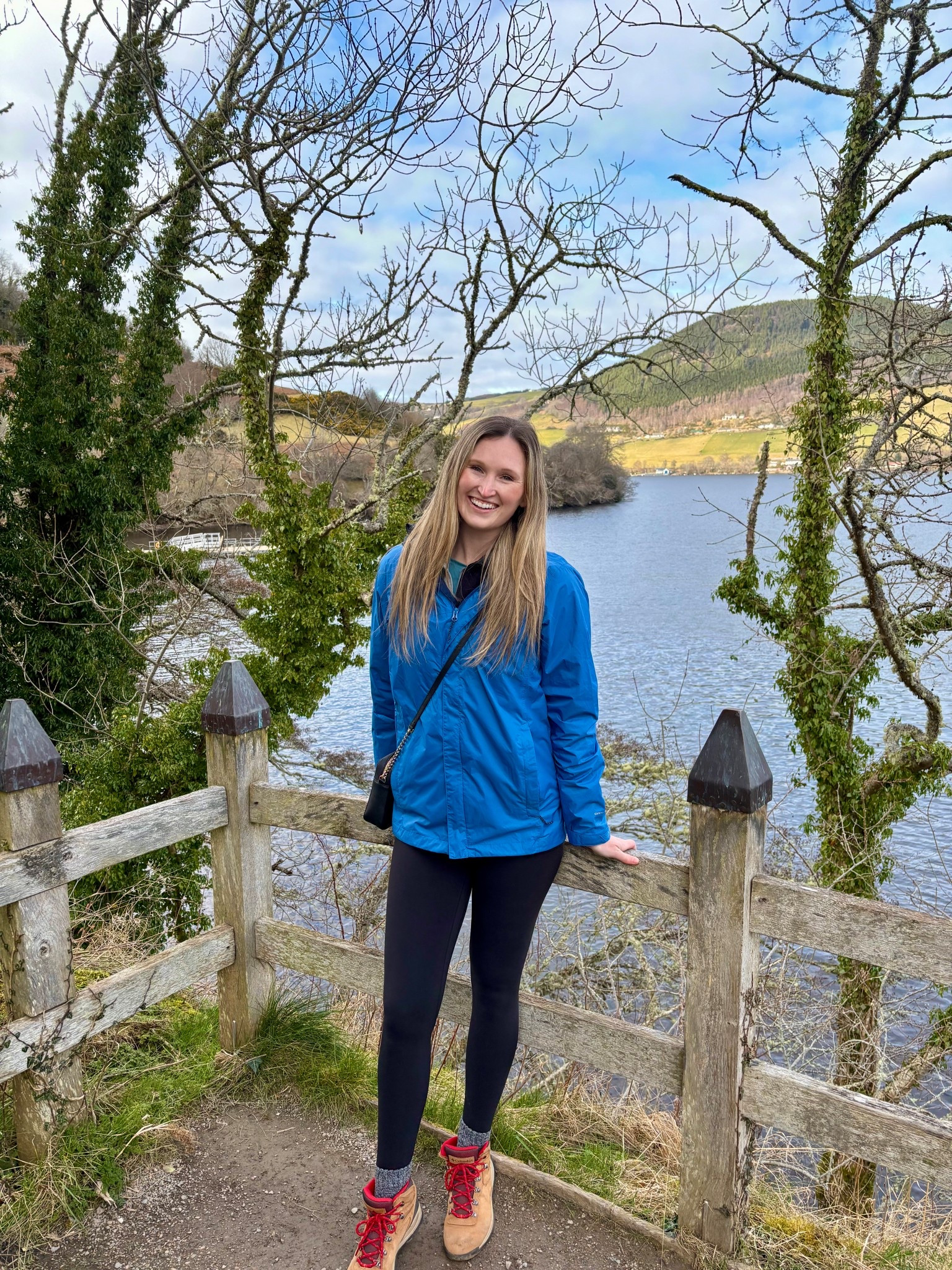 Active spring weather hiking outfit. Comfortable hiking boots great for beginners, blue waterproof rain jacket, black leggings

#LTKActive #LTKSeasonal #LTKTravel