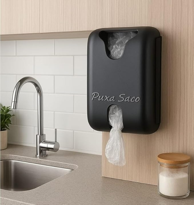 Puxa Saco - Porta Sacola Plástica (Dispenser) - Preto | Amazon (BR)