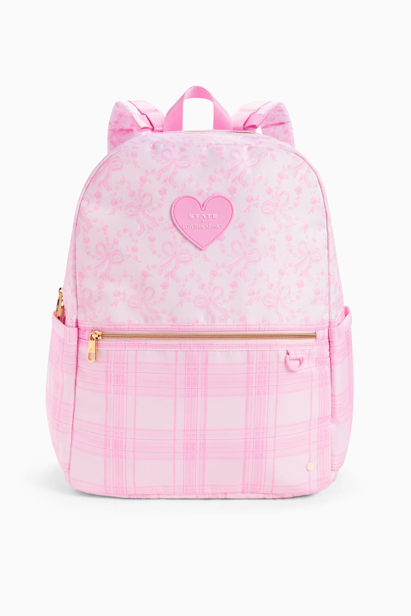 STATE x LoveShackFancy Mixed Print Kane Double Pocket Backpack | LoveShackFancy