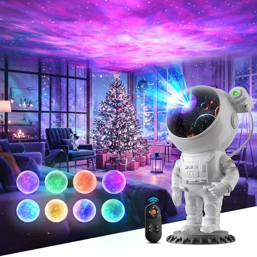 Astronaut Projector, LED Starry Sky Galaxy Projector, Night Light with Remote Control & Timer, Star Light Projector with Nabula Christmas Gift for Kids Adult for Bedroom, Room Decor, Party | Amazon (US)