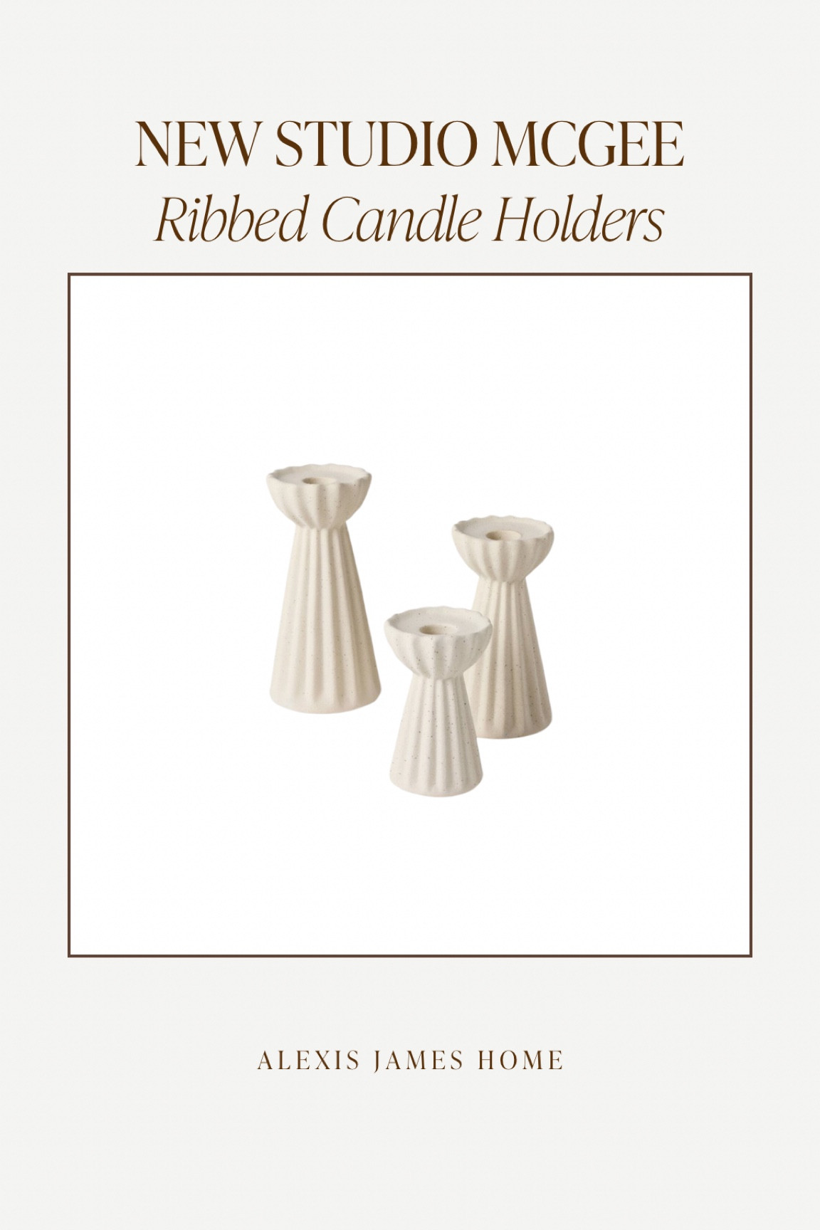 New Studio McGee at Target!

Ribbed Candle Holders!

#LTKSeasonal #LTKFindsUnder50 #LTKHome
