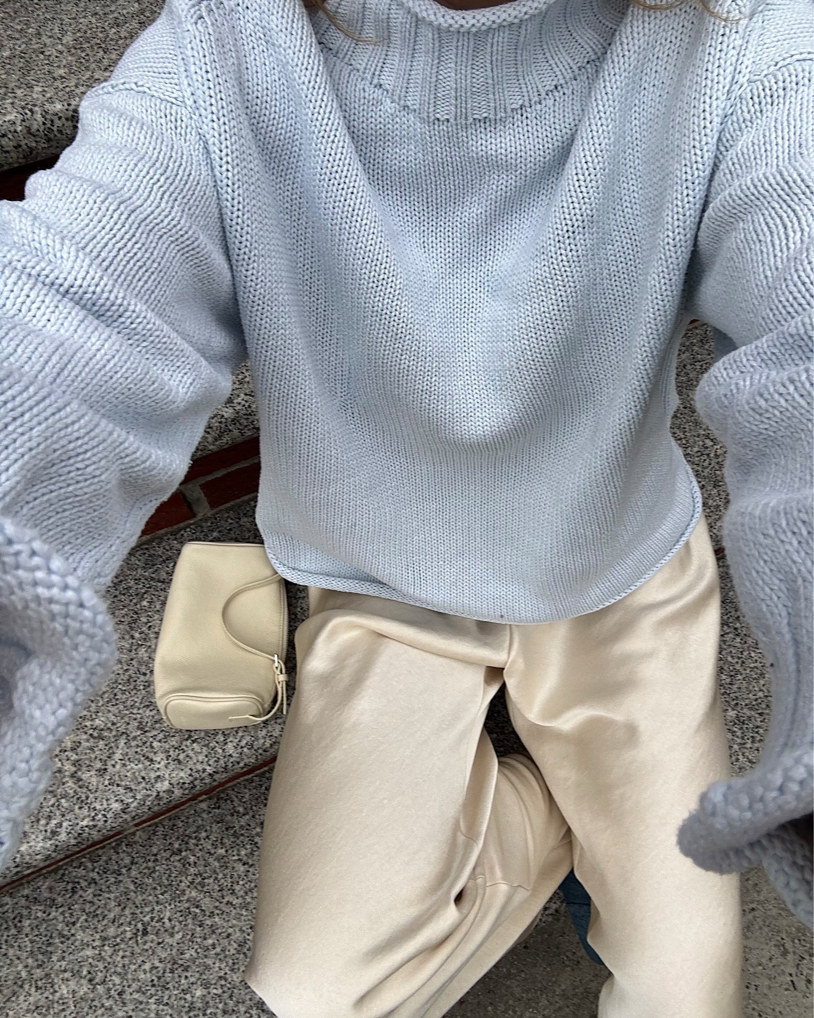 Blue me away!
Sizing: 
VInce pants: they run large. I sized down to a small.
JCrew sweater: a smidge big. I'm wearing my usual M.
Le Monde Shoes: so comfortable. I sized up 1/2 a size from a 39 to a 39.5. I'm a US 8.5.
Levi's jeans: TTS for a looser fit. 

#LTKOver40