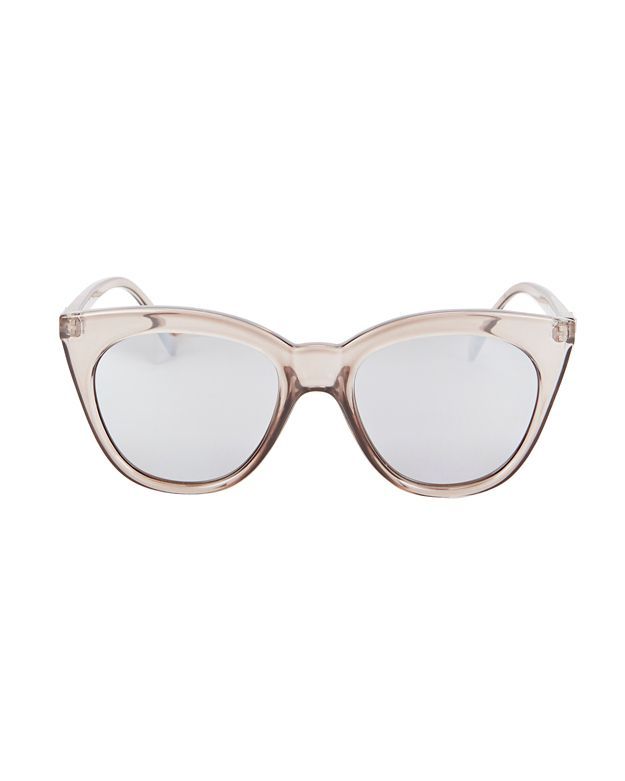 Le Specs Halfmoon Magic Clear Sunglasses | Intermix