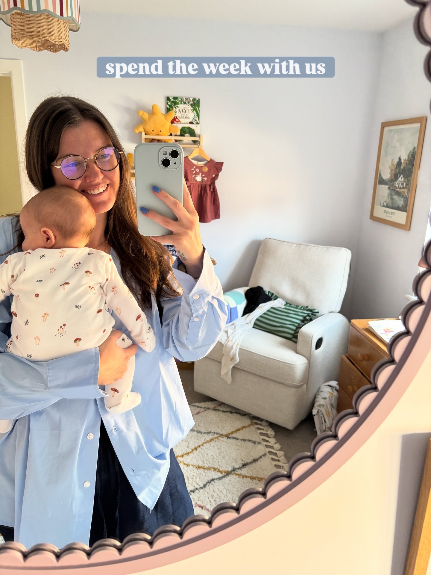 The days are long but the weeks are quick 🥹 absolutely loving this chapter of life. (The fighting naps, not so much 😂 but i think I’ve cracked it with getting her in the carrier, and using our Wooshh to shhhh her). 

So ready for cosy days!!! We are spending our day watching the map that leads to you on prime and then great British bake off!!! 🥧