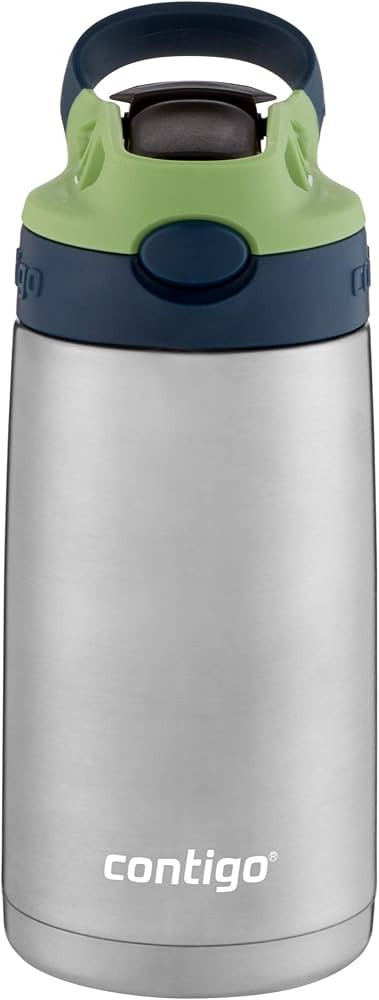 Contigo Aubrey Kids Stainless Steel Water Bottle with Spill-Proof Lid, Cleanable 13oz Keeps Drink... | Amazon (US)