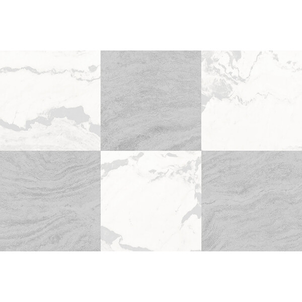 Langley Grey Peel and Stick Floor Tiles | WallPops