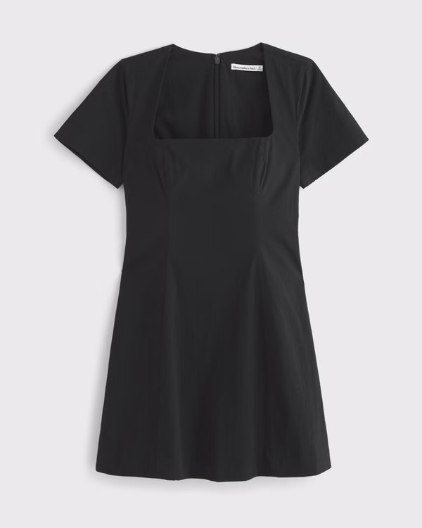 Short-Sleeve Stretch Mini Dress | Abercrombie & Fitch (US)