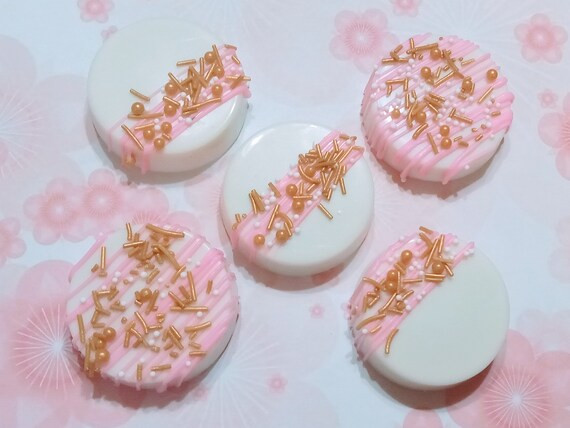 Pink and Gold Oreos  1 Dozen  Cookies  Gift | Etsy | Etsy (US)