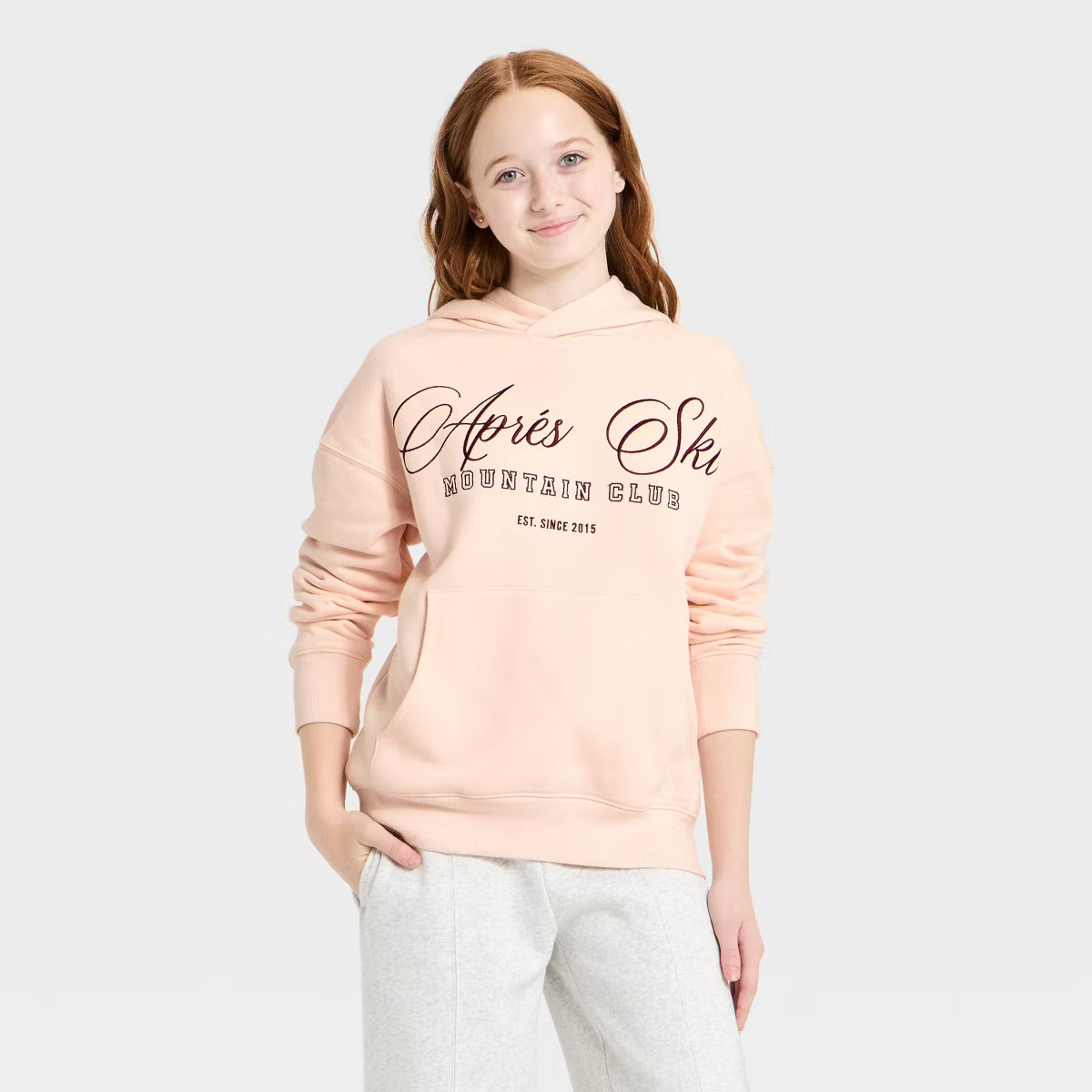 Girls' Graphic Oversized Fleece Hoodie - art class™ | Target