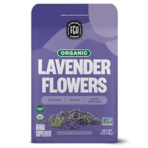 FGO Organic Dried Lavender Flowers, From France, 4oz, Packaging May Vary (Pack of 1) | Amazon (US)