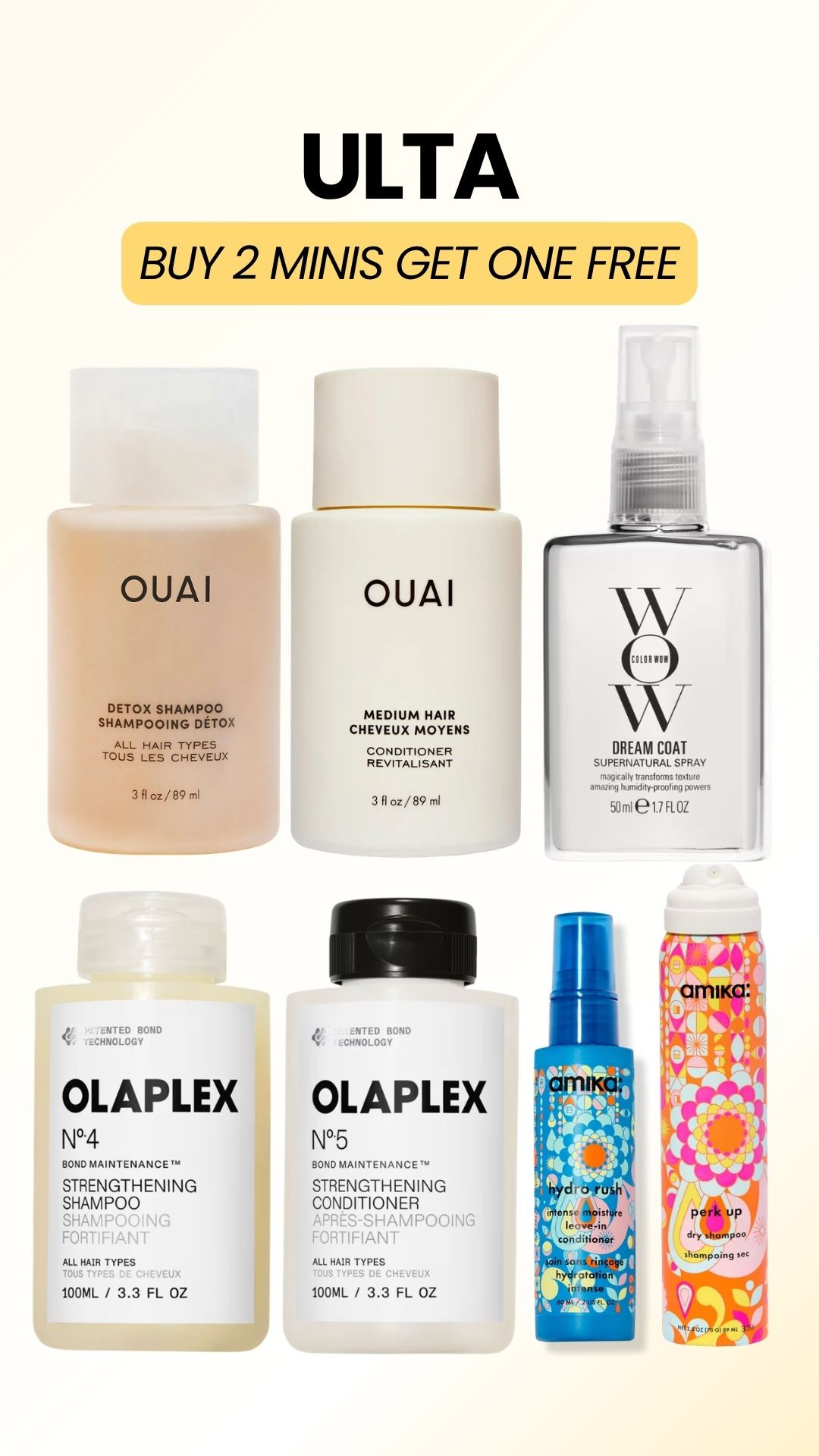 If you can’t beat them, join them. Ulta decided to join Sephora and have its own mini sale. Get minis buy 1 get 1 free! Shop my picks.
#LTKhair 

 #LTKSaleAlert #LTKBeauty